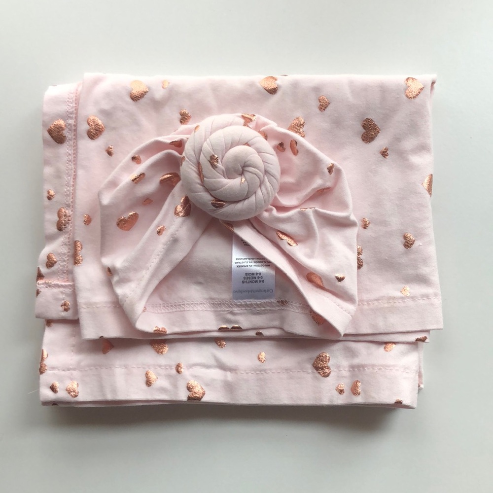 NWOT • Catherine Malandrino • Swaddle and Turban set